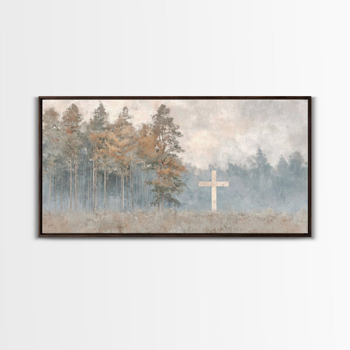 Pathway To Peace – Framed Canvas Print – Christian Wall Art – Christmas Art – Jesus Canvas Art – Christian Art Print – Christian Decor