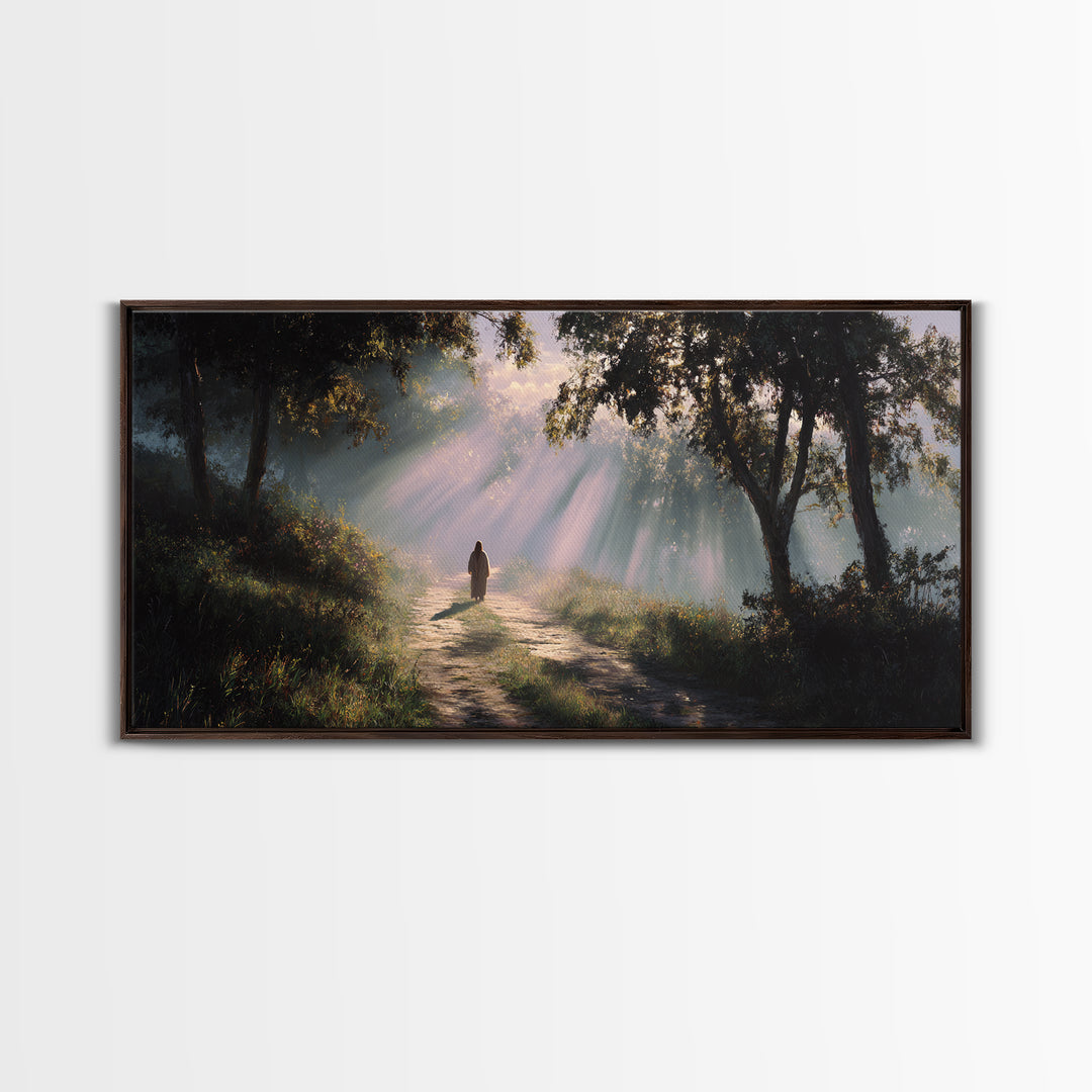 Rays Of Hope – Framed Canvas Print – Christian Art Canvas – Christian Wall Art – Jesus Painting – Christian Gift – Christmas Art