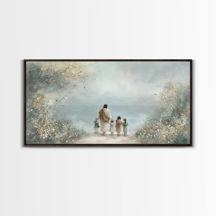 Path Of Mercy – Framed Canvas Print – Christian Wall Art – Christian Art Canvas – Jesus Painting – Christian Christmas Art – Christian Deco
