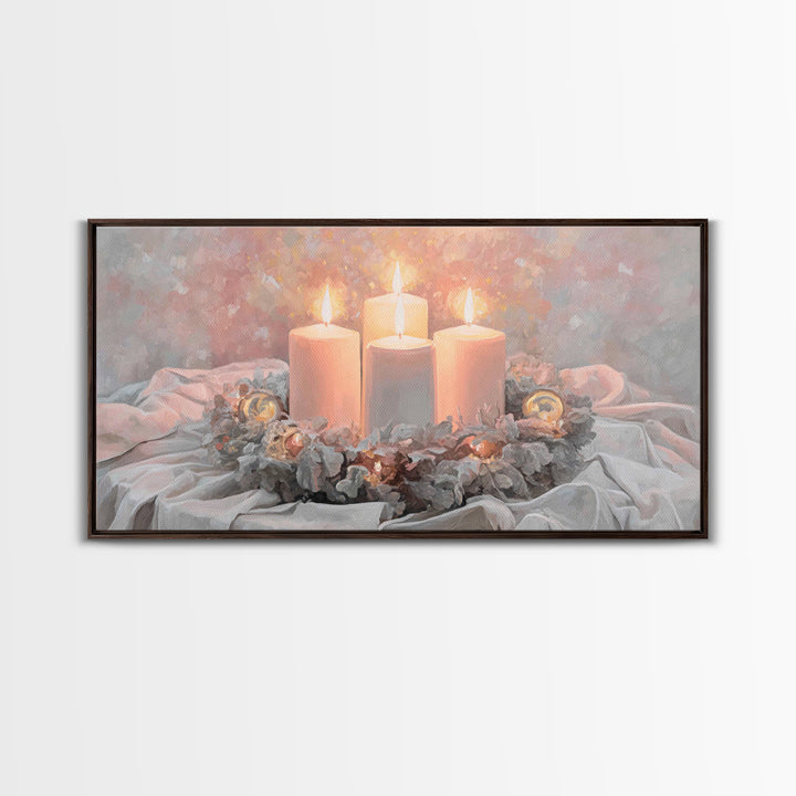 Season Of Hope – Framed Canvas Print – Christian Christmas Art – Christian Art Canvas – Christian Wall Art – Framed Christmas Art – Christi