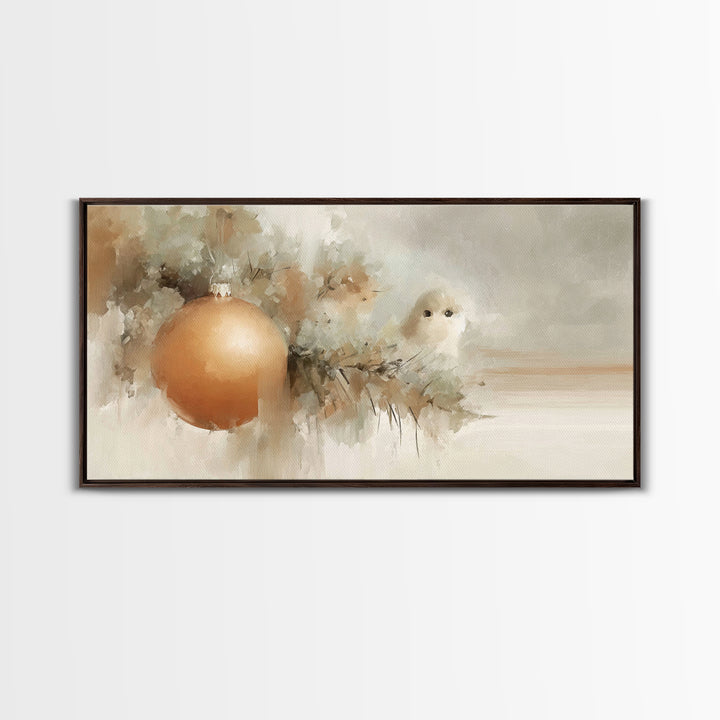 Winter Blessing – Framed Canvas Print – Christian Christmas Art – Christmas Art Prints – White Christmas Art – Framed Christmas Art – Chris