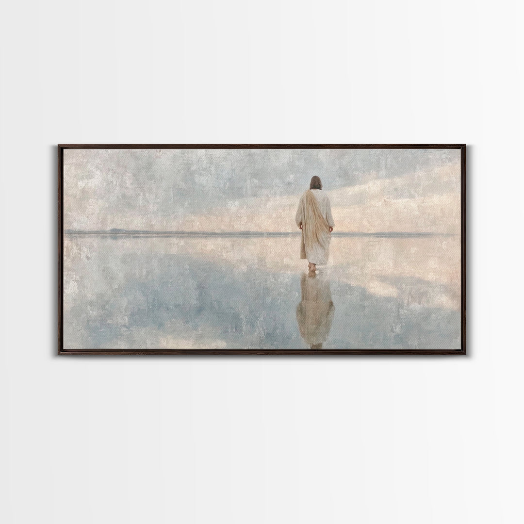Path Of Grace | Framed Canvas Print | Christian Wall Art | Christian Art | Modern Christian Painting | Jesus Canvas Art | Christian Art Can