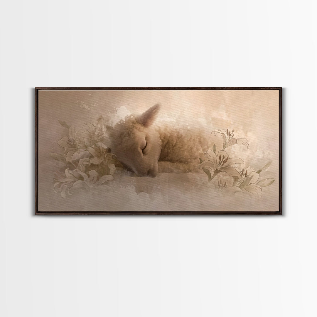Restful Grace – Framed Canvas Print – Christian Art Canvas – Christian Art Print – Christian Wall Art – Subtle Christian Art – Christian Gi