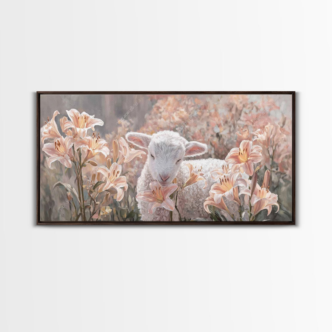 Garden Of Blessing – Framed Canvas Print – Christian Wall Art – Christian Art Print – Christian Art Canvas – Vintage Christian Art – Christ