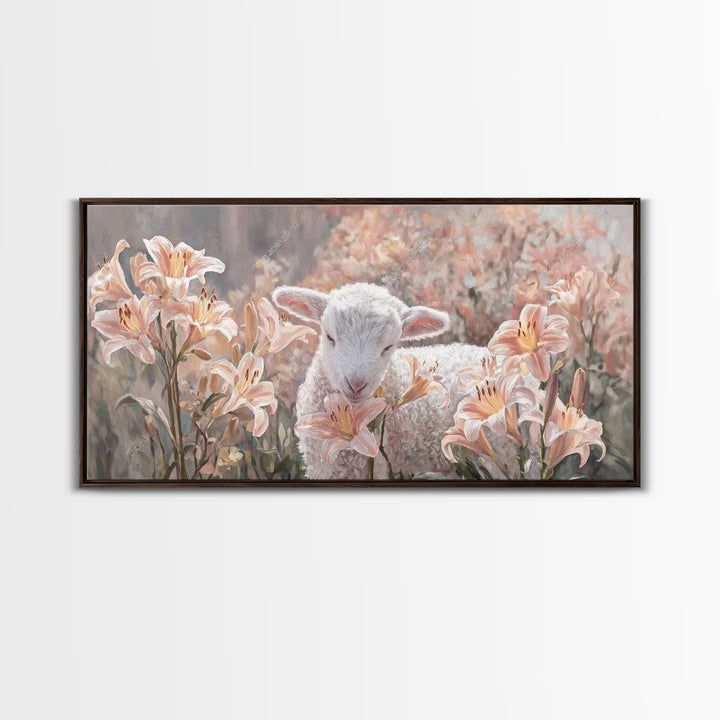Garden Of Blessing – Framed Canvas Print – Christian Wall Art – Christian Art Print – Christian Art Canvas – Vintage Christian Art – Christ