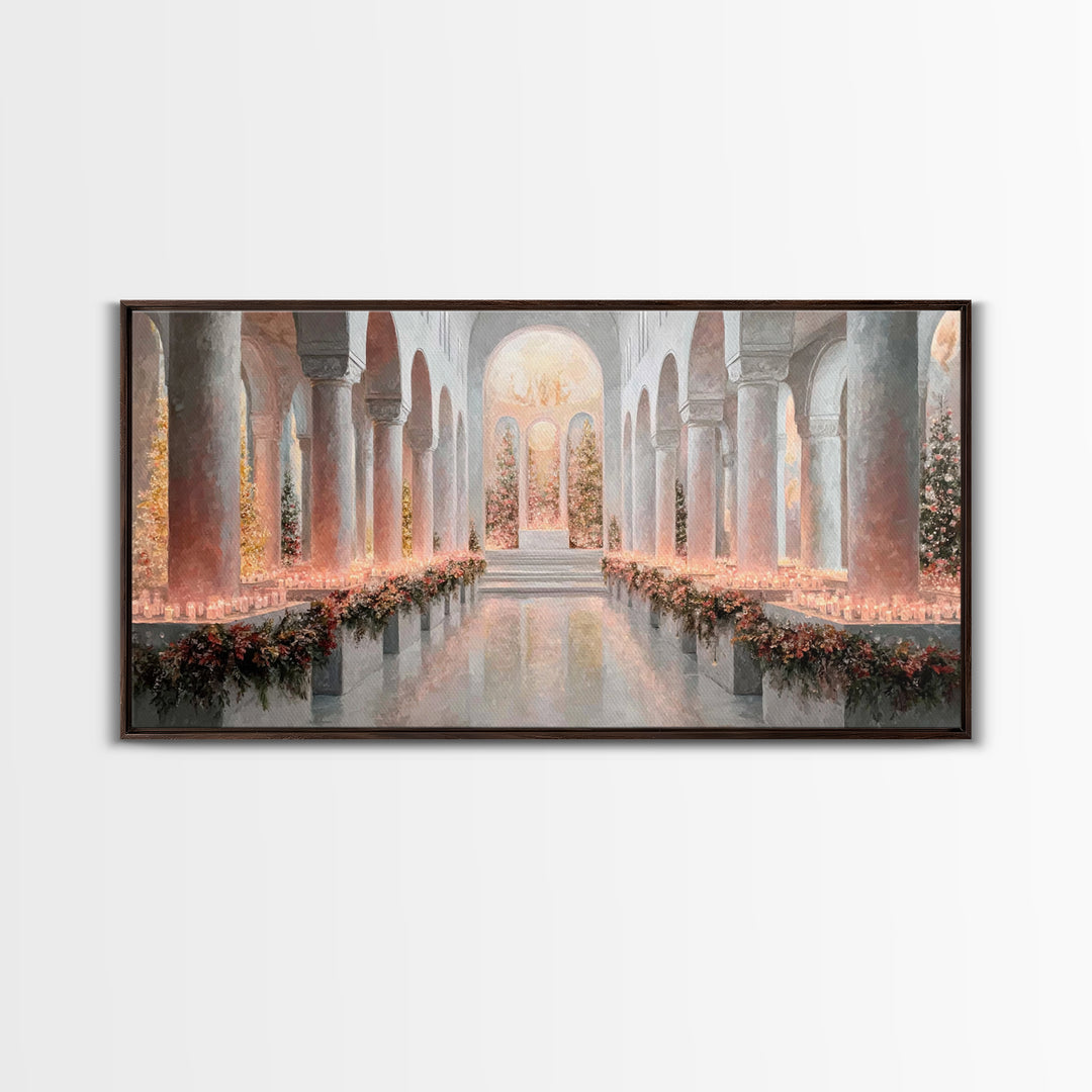 Holy Advent Glow | Framed Canvas Print | Christian Art Print | Christmas Wall Art | Framed Christmas Art | Christian Christmas Art | Christ