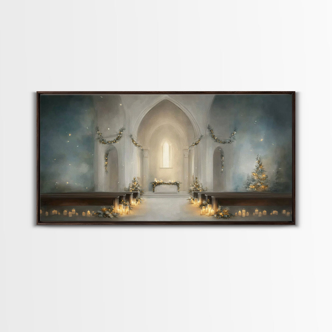 Star of Grace – Framed Canvas Print – Christian Art Prints – Christmas Art – Christian Christmas Art – Christian Decor For Home – Subtle Ch