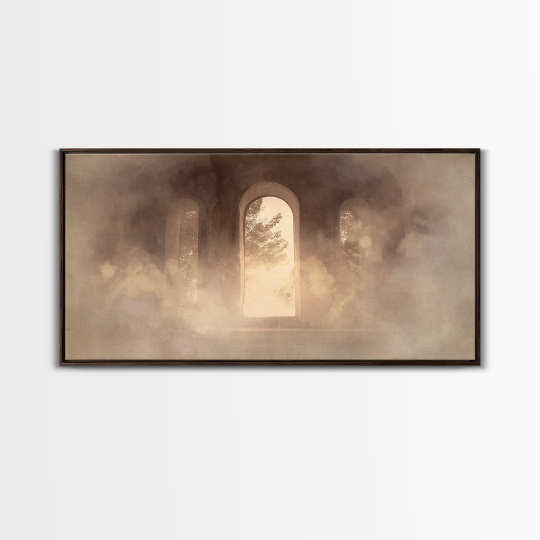 Hallowed Passage – Framed Canvas Print – Christian Art Canvas – Christian Wall Art – Moody Christian Art – Christian Decoration – Christian