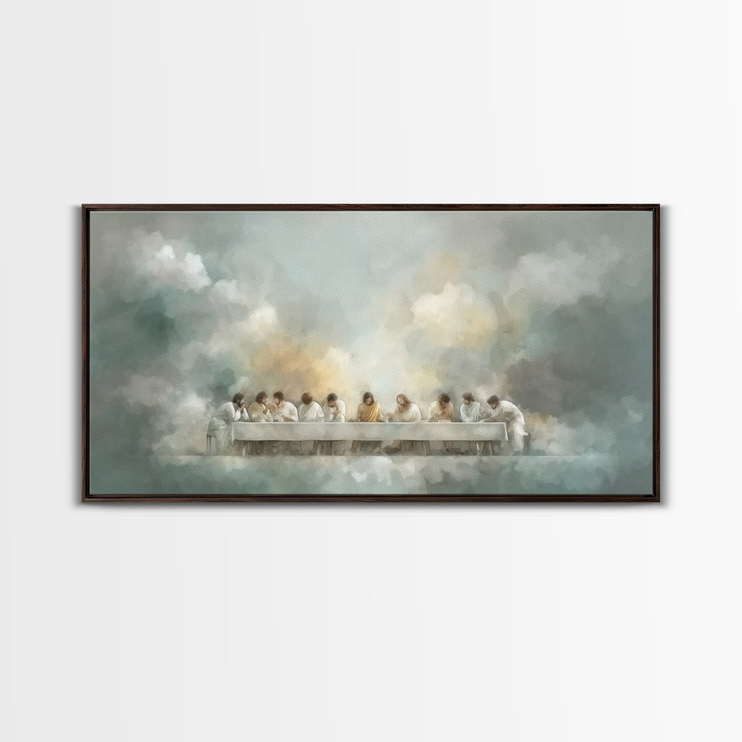 Eternal Supper Peace | Framed Canvas Print | Christian Art | Christian Art Canvas | Christian Wall Art | Jesus Painting | Christian Gift