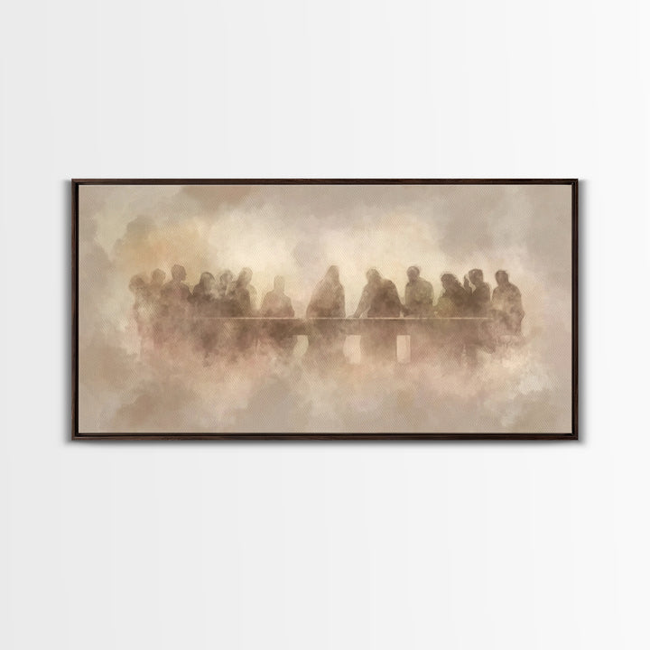 Lasting Covenant Glow, Framed Canvas Print, Christian Wall Art, Jesus Painting, Christian Art Canvas, Christian Art, Christian Gift Ideas