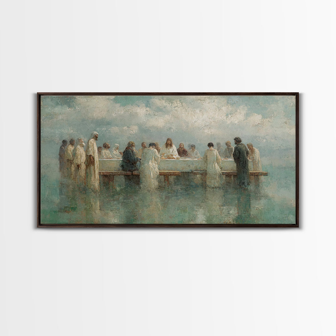 Sacred Fellowship Sky | Framed Canvas Print | Christian Art Canvas | Jesus Painting | Christian Wall Art | Christian Art | Christian Decor