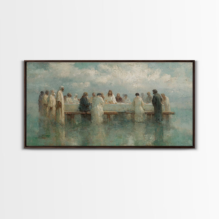 Sacred Fellowship Sky | Framed Canvas Print | Christian Art Canvas | Jesus Painting | Christian Wall Art | Christian Art | Christian Decor