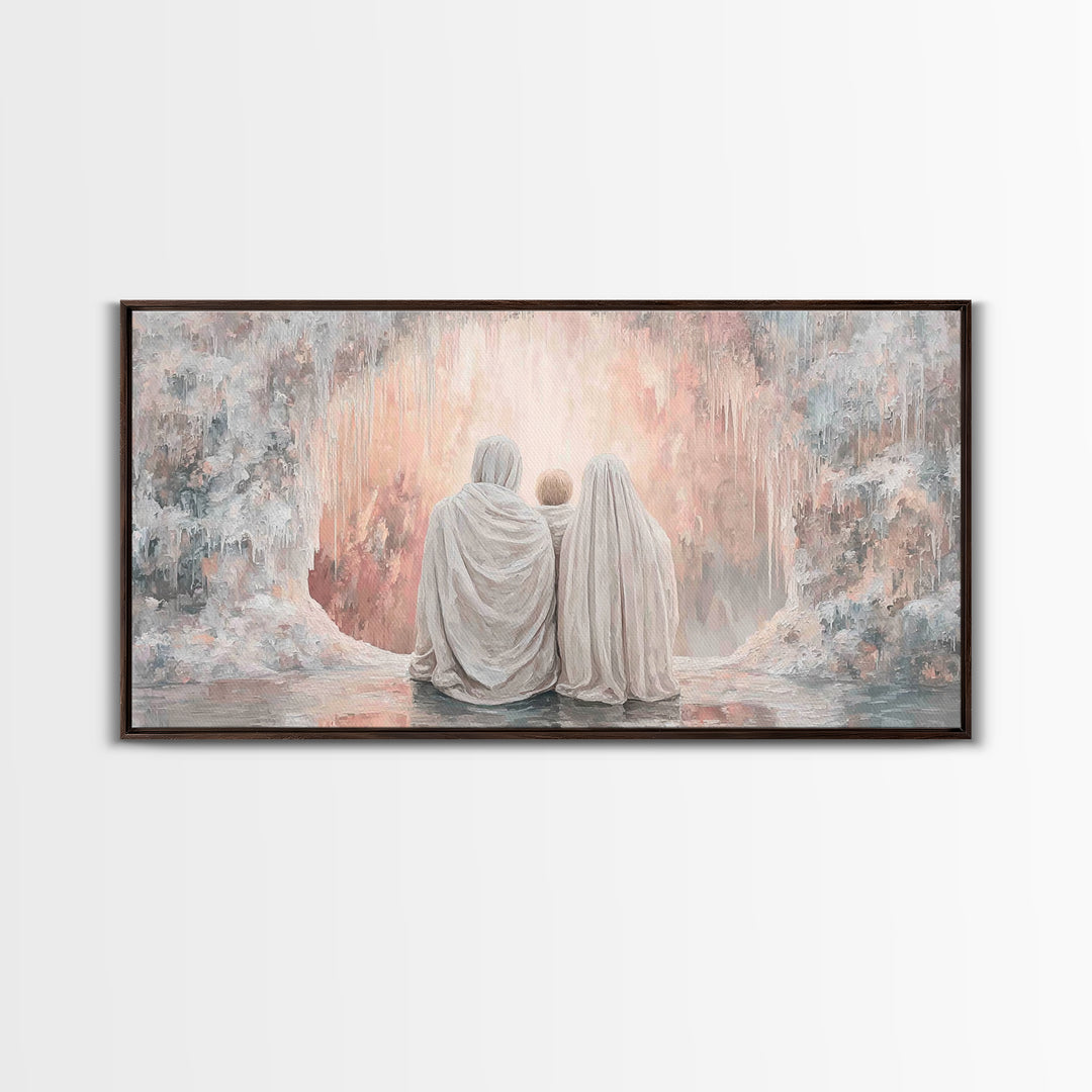 Sacred Gathering | Framed Canvas Print | Christian Christmas Art | Christian Art | Christian Art Canvas | Christian Wall Art | Christmas Ar