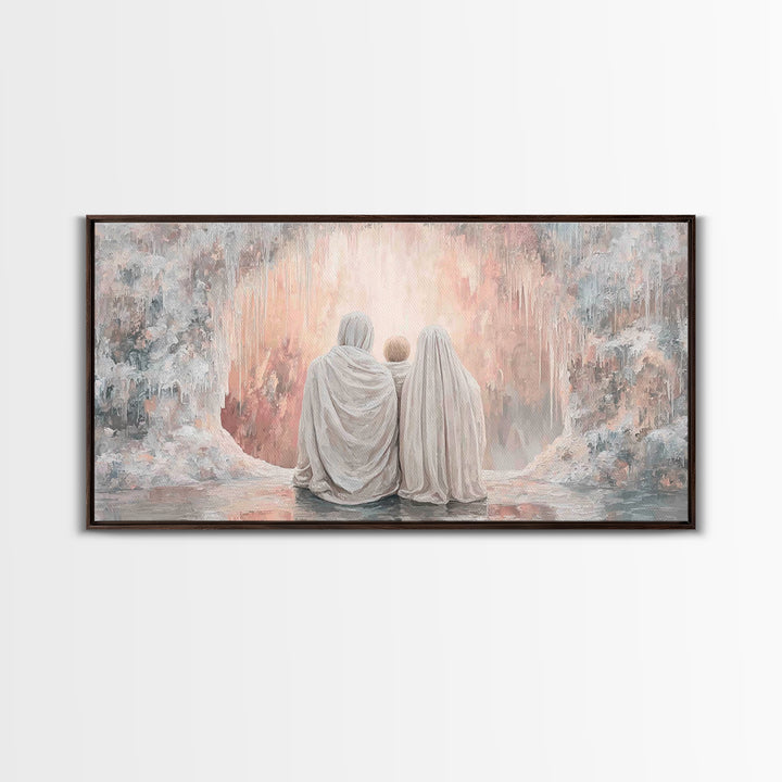 Sacred Gathering | Framed Canvas Print | Christian Christmas Art | Christian Art | Christian Art Canvas | Christian Wall Art | Christmas Ar