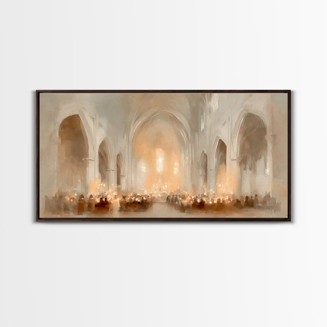 Sanctuary of Hope | Framed Canvas Print | Christian Art Canvas | Christian Wall Art | Christmas Art Prints | Christian Christmas Decor | Mo