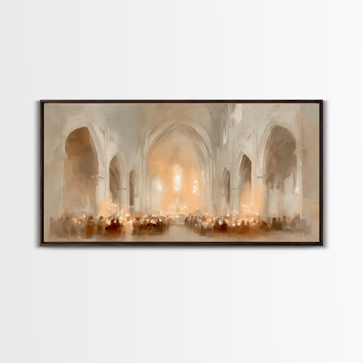 Sanctuary of Hope | Framed Canvas Print | Christian Art Canvas | Christian Wall Art | Christmas Art Prints | Christian Christmas Decor | Mo