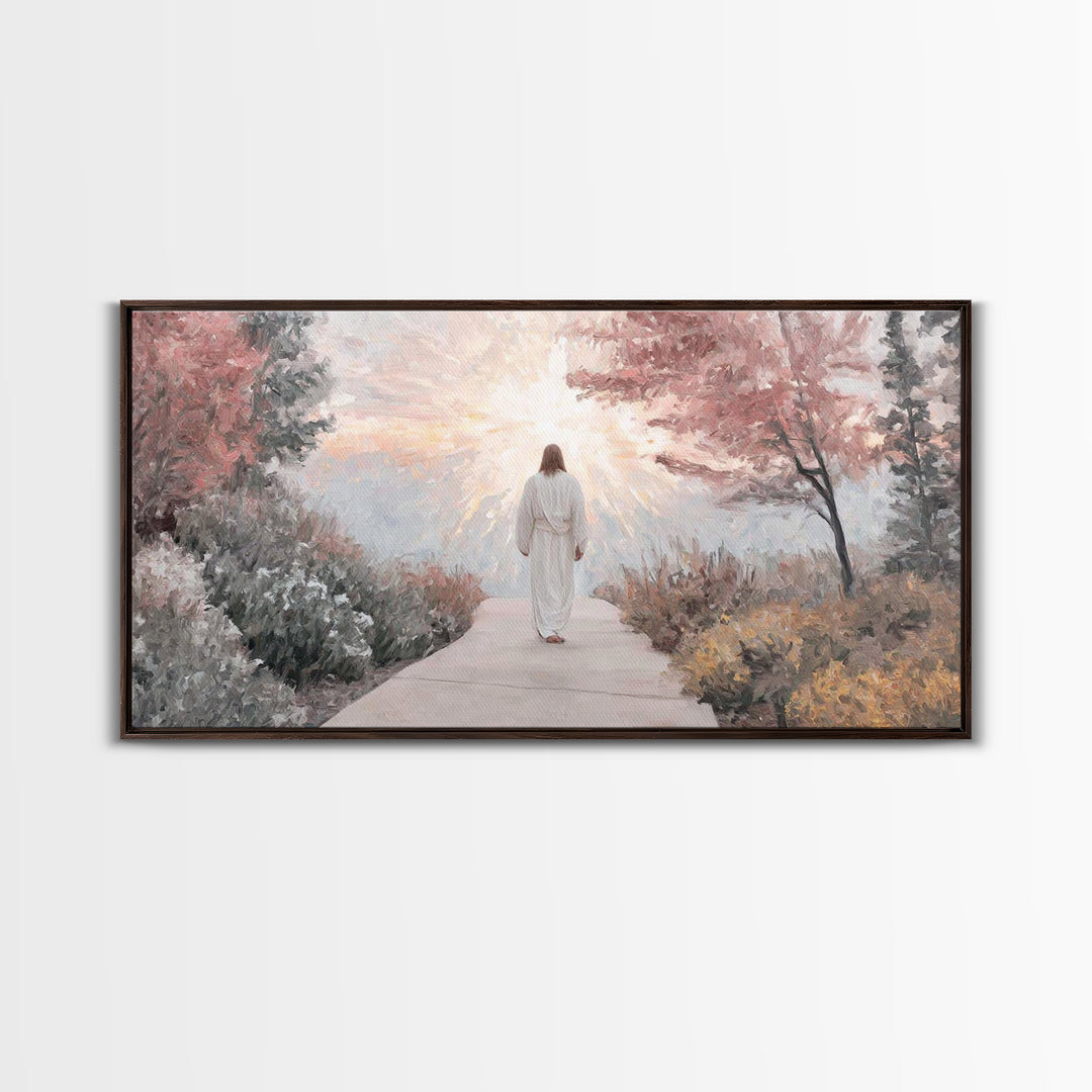 Radiant Dawn | Framed Canvas Print | Christian Art Canvas | Jesus Painting | Christian Christmas Art | Christian Wall Art | Modern Christia