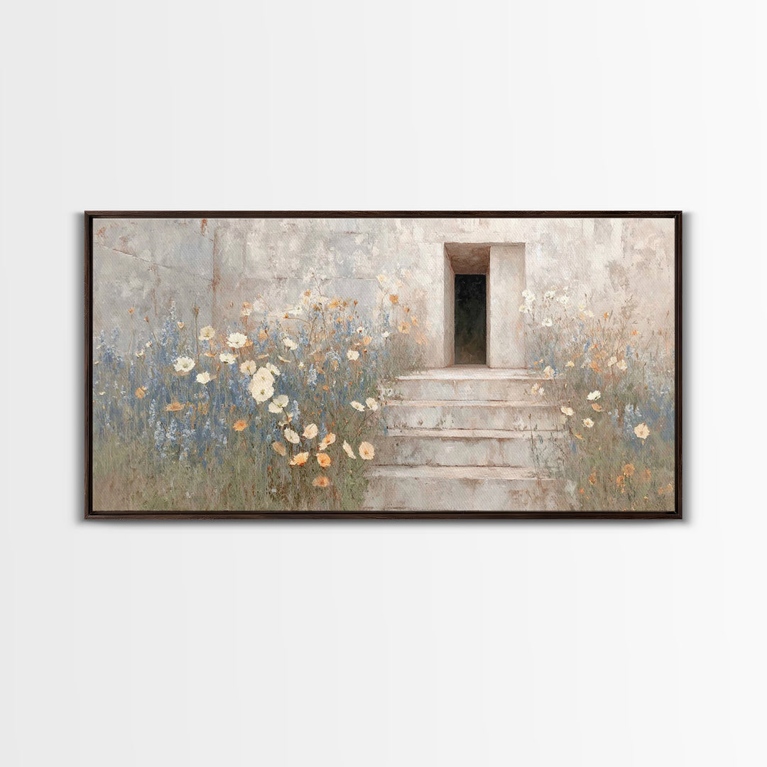Morning Grace, Framed Canvas Print, Christian Wall Art, Christian Art Canvas, Christian Decor, Christian Art, Subtle Christian Art