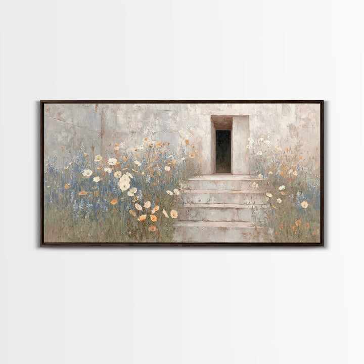 Morning Grace, Framed Canvas Print, Christian Wall Art, Christian Art Canvas, Christian Decor, Christian Art, Subtle Christian Art