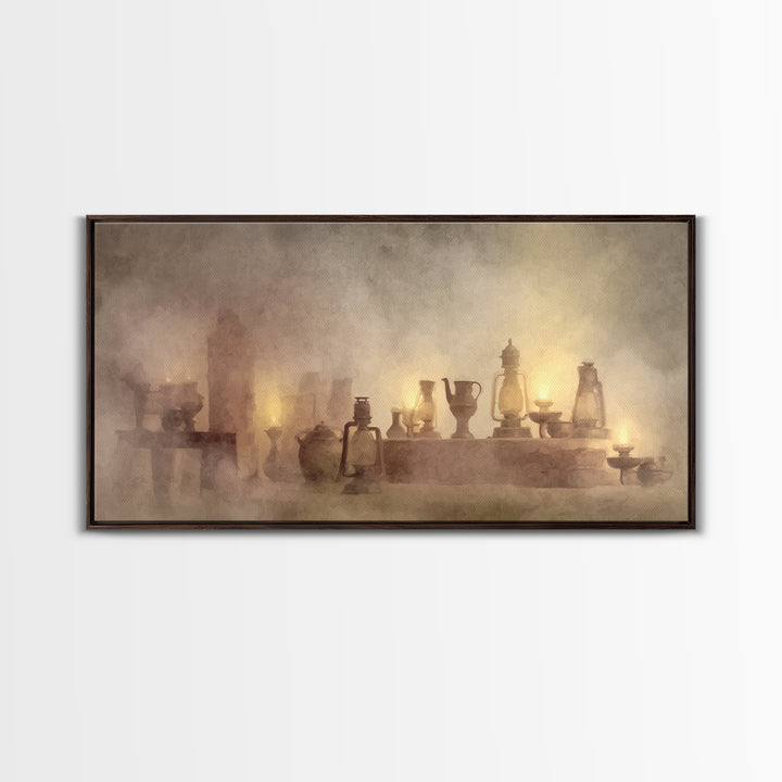 Golden Vessels – Framed Canvas Print – Christian Wall Art – Christian Art Canvas – Christian Christmas Art – Christian Gift – Jesus Paintin