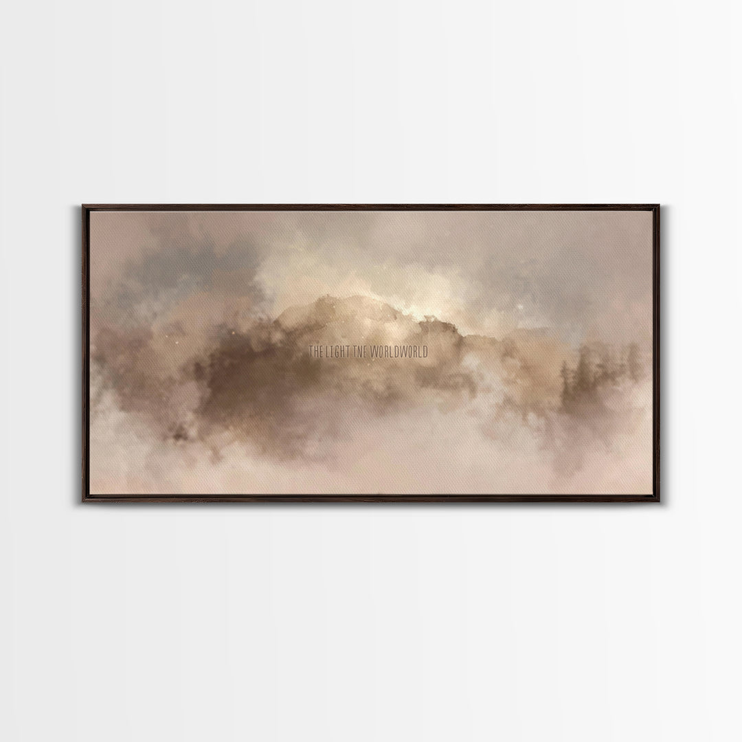 Dawn Of Glory | Framed Canvas Print | Christian Wall Art | Christian Art Print | Christmas Art | Moody Christian Art | Christian Christmas