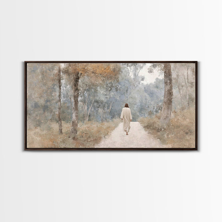Morning Ascend | Framed Canvas Print | Christian Art Canvas | Christian Painting | Subtle Christian Art | Jesus Wall Art