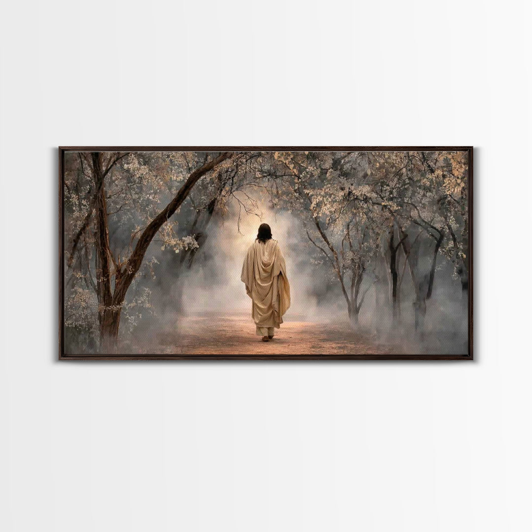 Blessed Journey | Framed Canvas Print | Christian Art Canvas | Christian Decor | Jesus Painting | Christian Gift Ideas
