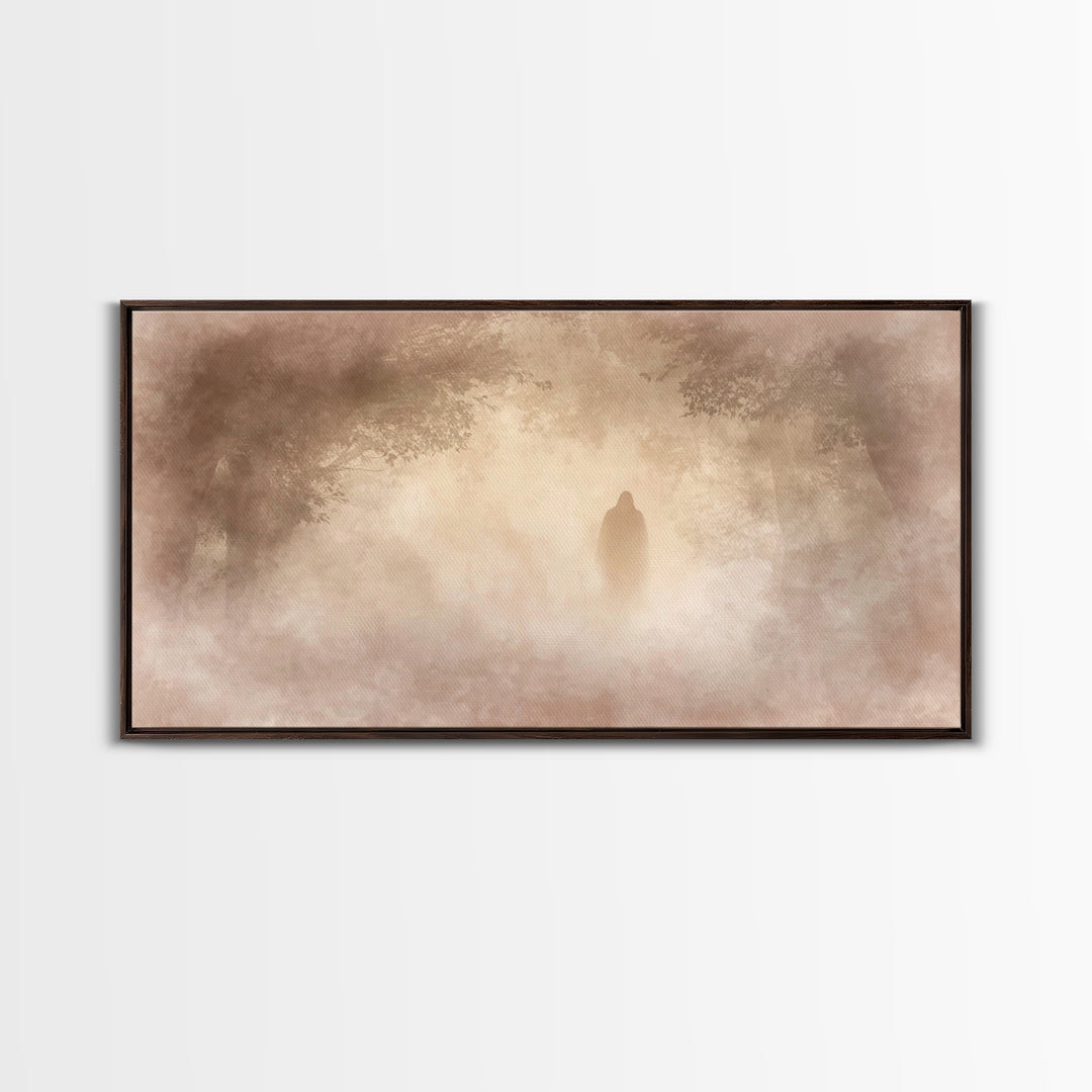 Dawn Of Hope – Framed Canvas Print – Christian Wall Art – Moody Christian Art – Christian Art Canvas – Jesus Painting – Christmas Art Print