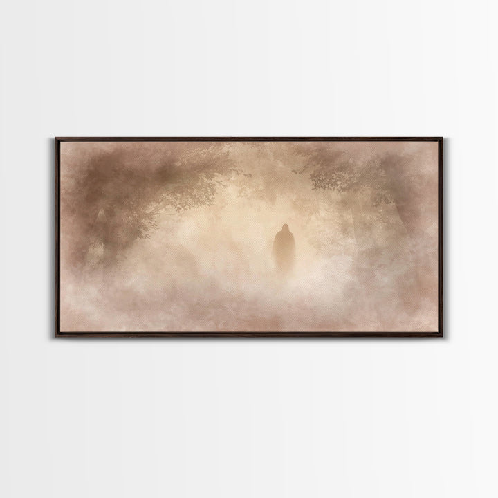Dawn Of Hope – Framed Canvas Print – Christian Wall Art – Moody Christian Art – Christian Art Canvas – Jesus Painting – Christmas Art Print