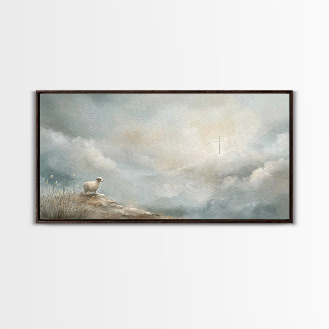 Dawn Of Redemption | Framed Canvas Print | Christian Art Canvas | Christian Wall Art | Christian Art | Christian Paintings | Christian Deco
