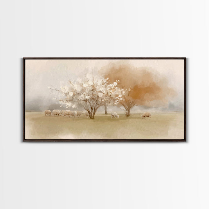 Orchard Of Faith – Framed Canvas Print – Christian Art Canvas – Christian Wall Art – Christian Christmas Art – Jesus Painting – Christmas A