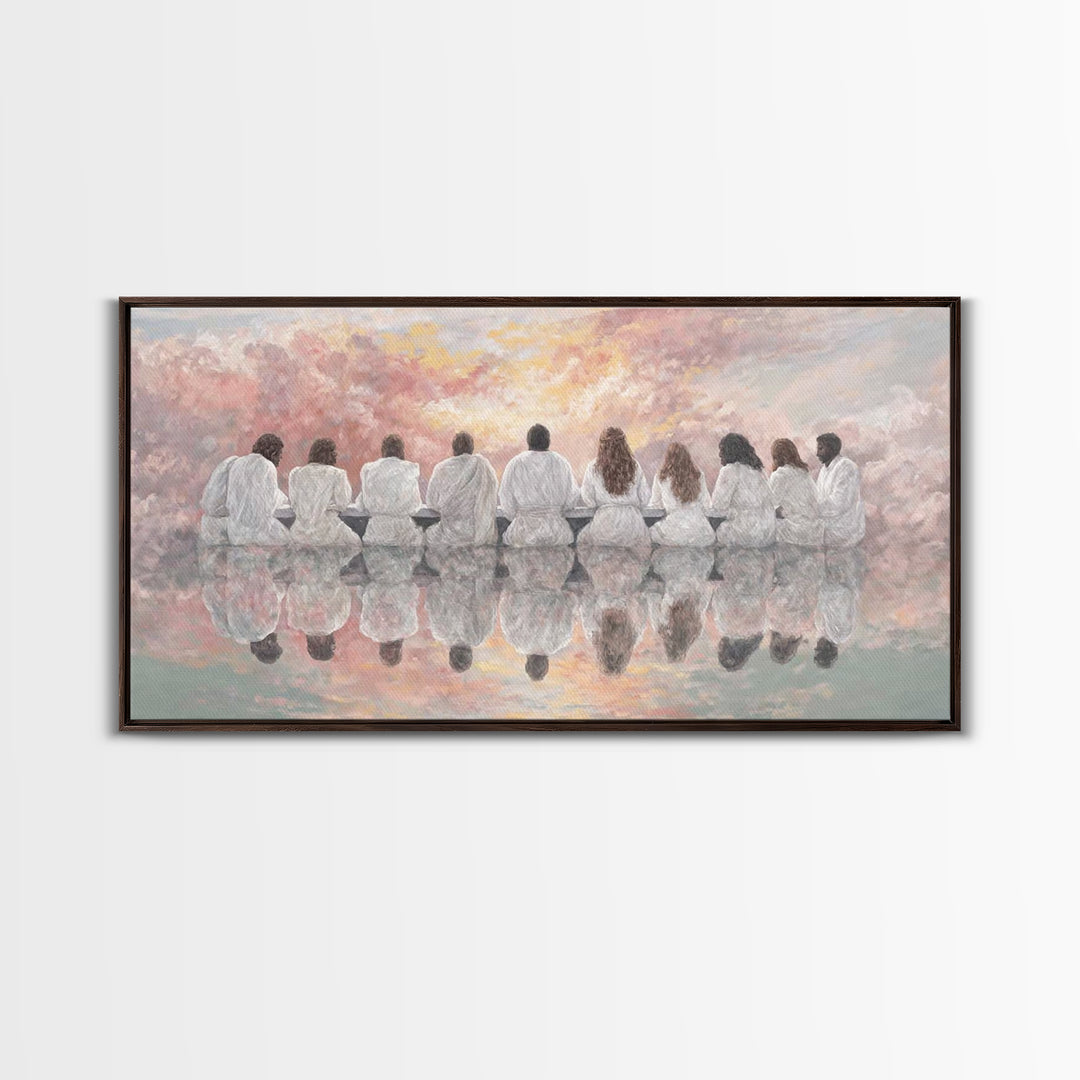 Dawn Of Grace | Framed Canvas Print | Christian Art Canvas | Christian Wall Art | Unique Christian Art | Jesus Painting | Christmas Art