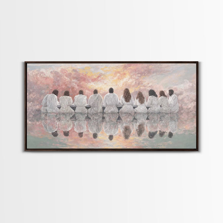 Dawn Of Grace | Framed Canvas Print | Christian Art Canvas | Christian Wall Art | Unique Christian Art | Jesus Painting | Christmas Art