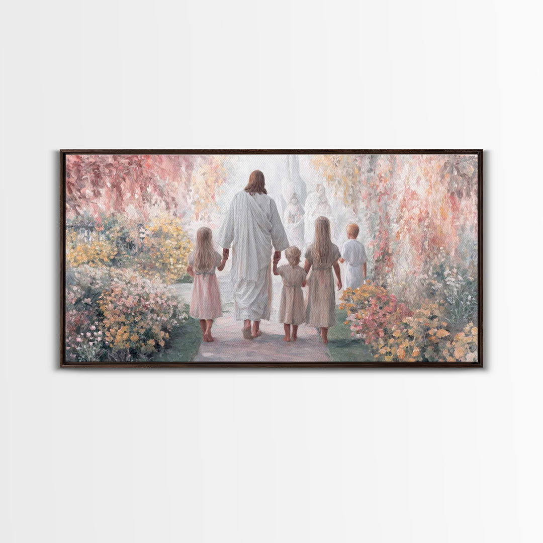 Starry Wonder – Framed Canvas Print – Christian Wall Art – Christmas Art – Christian Christmas Decor – Moody Christmas Art – Christian Art