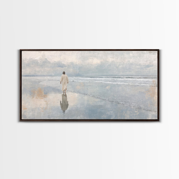 Celestial Morning – Framed Canvas Print – Christian Christmas Art – Christian Art Canvas – Jesus Painting – Modern Christian Art – Christia
