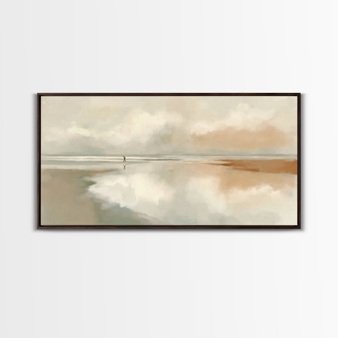 Solitary Grace – Framed Canvas Print – Christian Wall Art – Christian Art Canvas – Jesus Painting – Subtle Christian Art – Christian Gift I