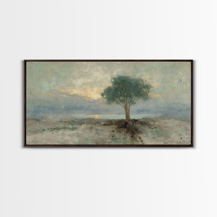 Dawnstead Tree – Framed Canvas Print – Christian Art – Vintage Christian Art – Christian Wall Art – Christian Art Canvas – Subtle Christian