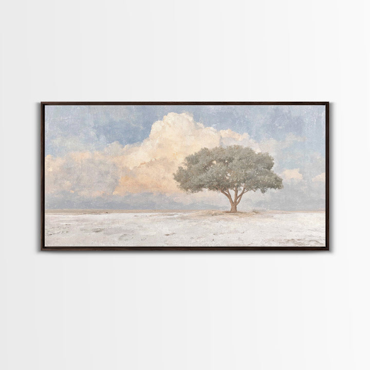 Cloudland Oak – Framed Canvas Print – Christian Art Canvas – Modern Christian Painting – Christian Wall Art – Christian Art Print – Unique