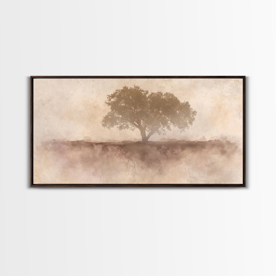 Veil Of Roots – Framed Canvas Print – Minimalist Christian Art – Christian Art Canvas – Christian Wall Art – Christian Art Gift – Subtle Ch
