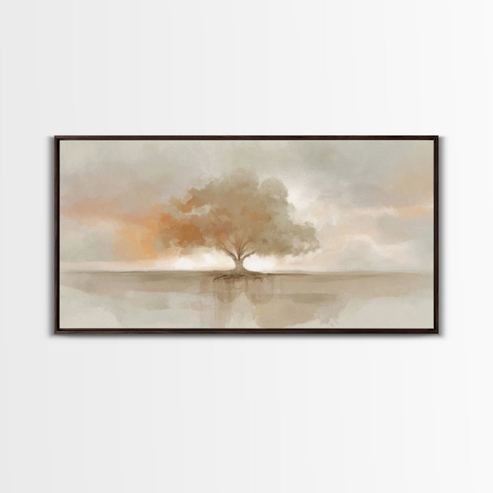 Autumn Refuge – Framed Canvas Print – Christian Art Print – Christian Wall Art – Vintage Christian Art – Christian Art Canvas – Christian G