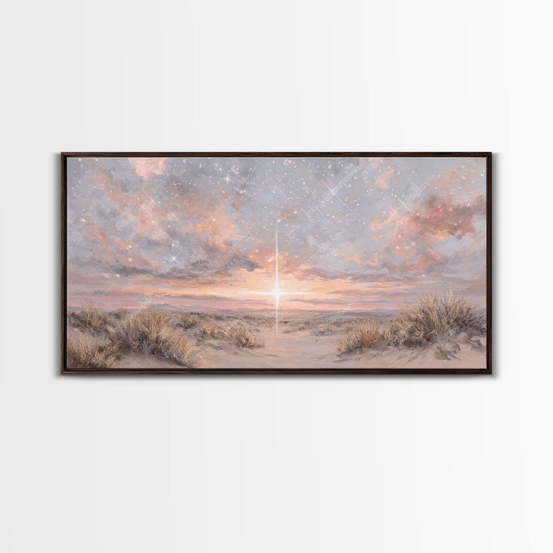 Radiant Messiah | Framed Canvas Print | Christian Christmas Art | Christian Wall Art | Jesus Painting | Christmas Art | Christian Art Canva