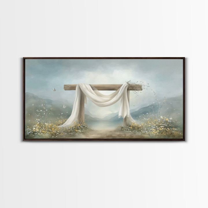 Morning Mercy | Framed Canvas Print | Christian Wall Art | Christian Art Canvas | Moody Christian Art | Christian Christmas Art | Christian