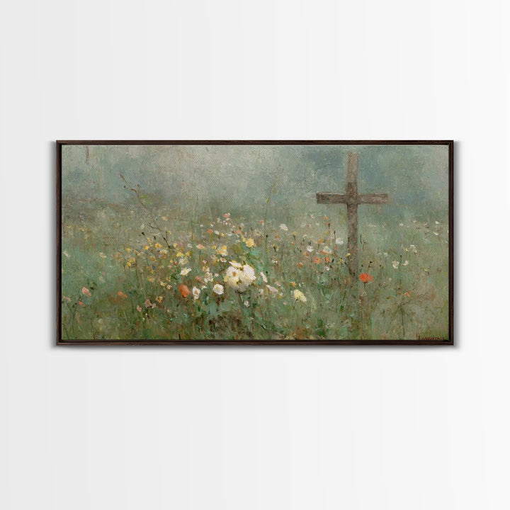Morning Of Grace | Framed Canvas Print | Christian Wall Art | Christian Art Canvas | Subtle Christian Paintings | Christian Art Work | Chri
