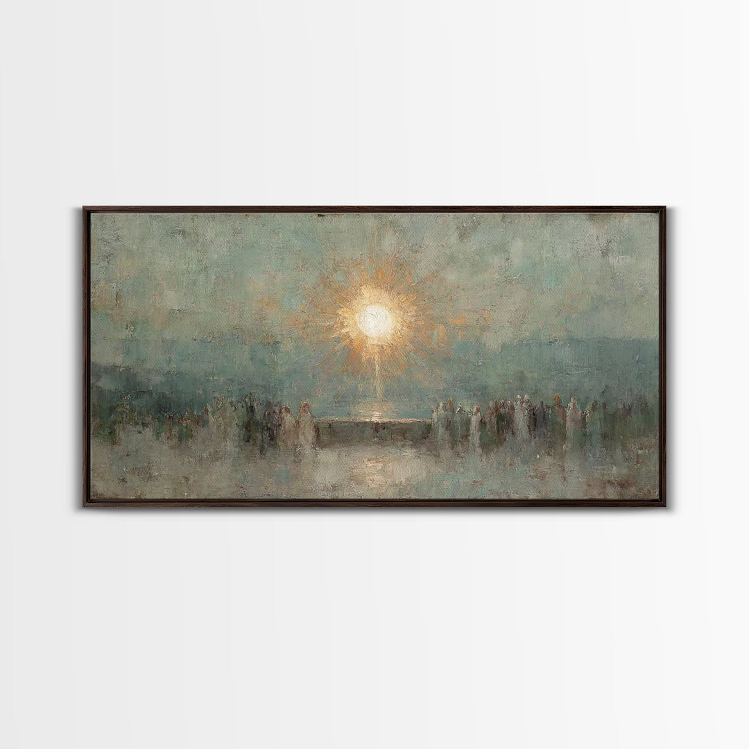 Light Of Salvation – Framed Canvas Print – Christian Wall Art – Christian Art Canvas – Vintage Christian Art – Christian Art Work – Christi
