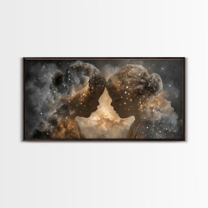 Starlit Innocence | Framed Canvas Print | Christian Art Print | Christian Wall Art | Unique Christian Art | Christian Gift Ideas