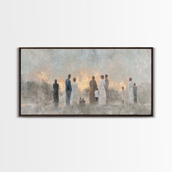 Dawn Of Hope – Framed Canvas Print – Christian Wall Art – Christian Art Work – Minimalist Christian Art – Christian Art Canvas