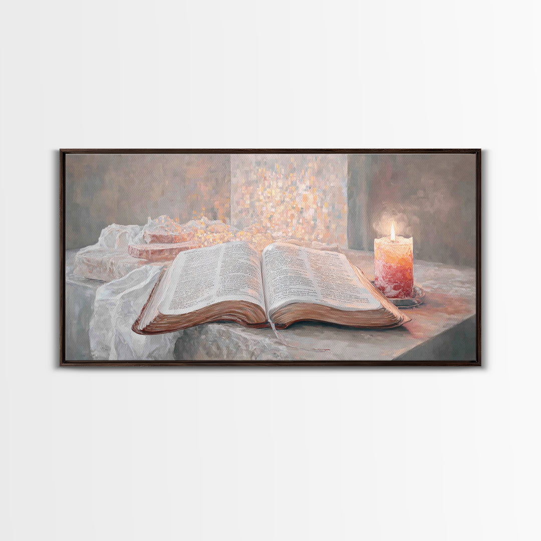 Sacred Stillness – Framed Canvas Print – Christian Wall Art – Christian Art Canvas – Vintage Christian Art – Faith Art