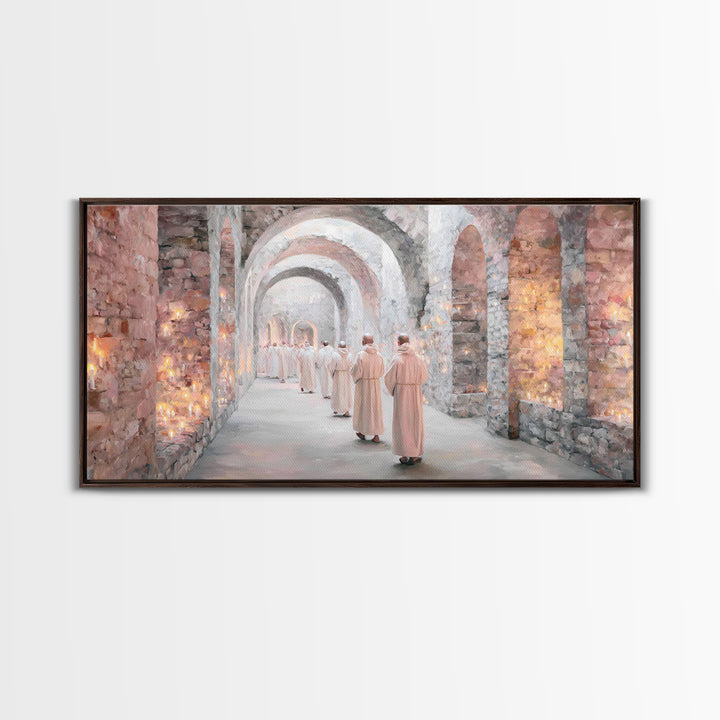 Processional Light, Framed Canvas Print, Christian Wall Art, Christian Art Canvas, Modern Christian Painting, Christian Art Work, Christian