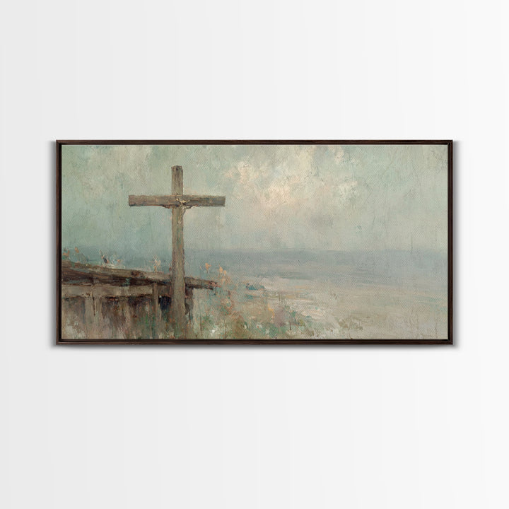 Dawn Of Mercy – Framed Canvas Print – Christian Wall Art – Christian Art Canvas – Jesus Painting – Christian Christmas Art