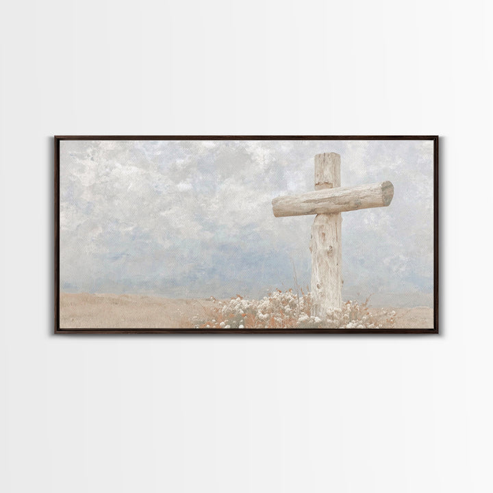 Fields Of Grace – Framed Canvas Print – Christian Art Canvas – Christian Wall Art – Christian Christmas Art – Christian Art Print